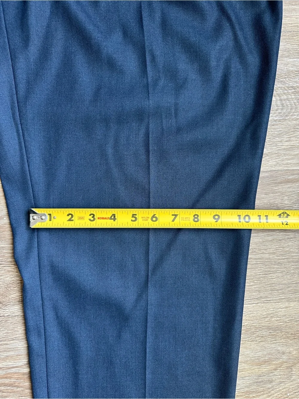 Stafford Navy‎ Blue Dress Pants 38x29 Classic Fit Pleated Mens Slacks